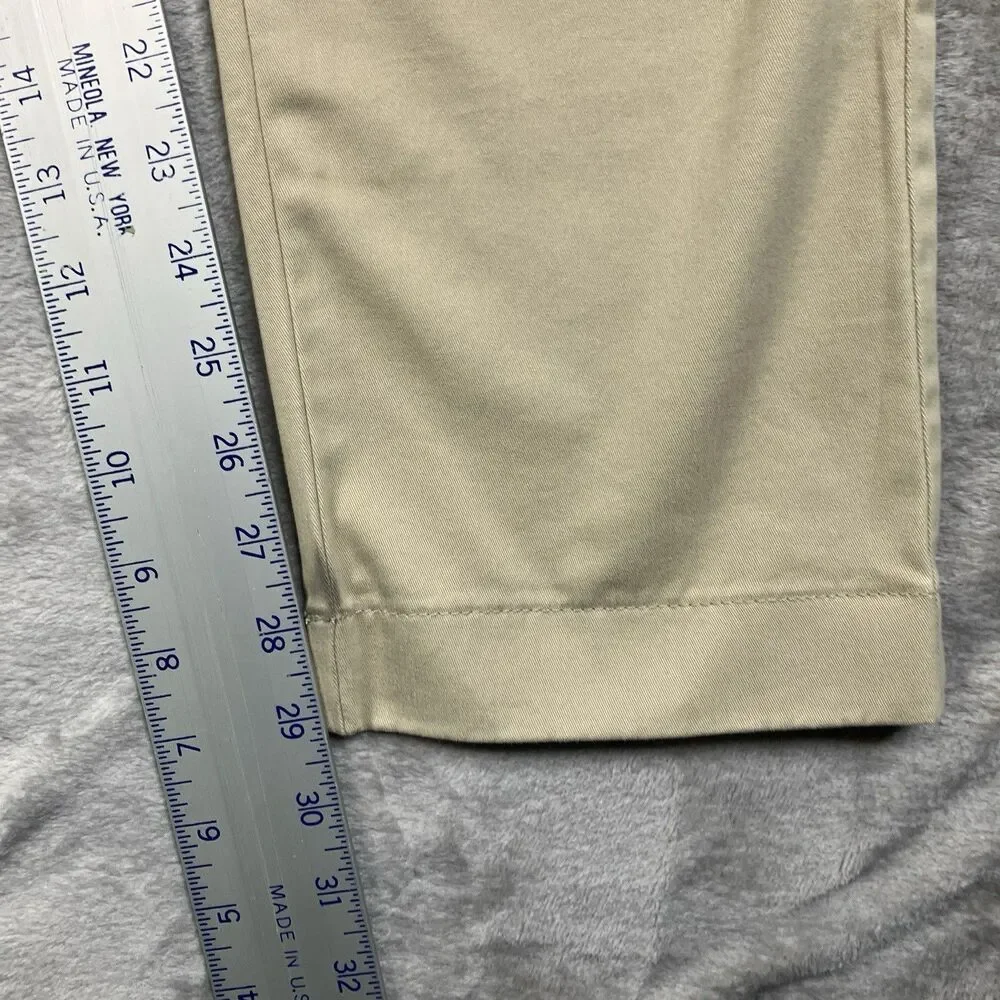 J Crew Chino Pants Mens 31x30 Khaki Stretch Slim TruTemp365 Lightweight CO402